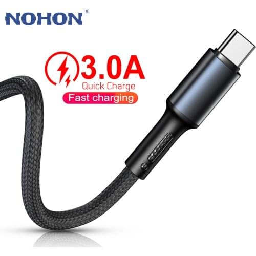 Type C USB Cable Data Charger For Samsung A51 S20 Huawei Xiaomi Redmi Note 8 10 Fast Charge Wire 1m 2m 3m Mobile Phone Cord USBC