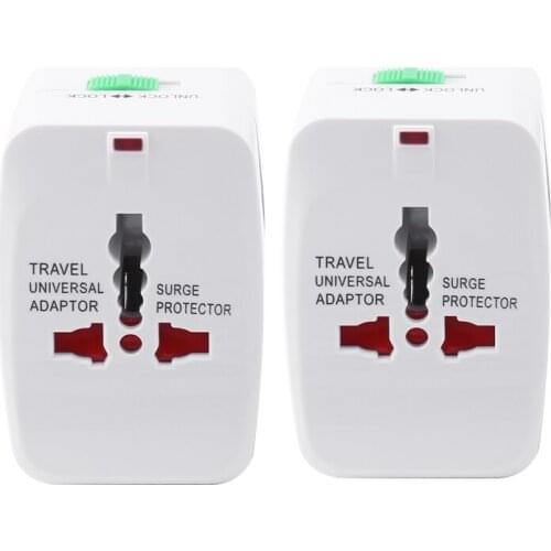 RISE-2 Travel Conversion Sockets, Pure Copper Universal Multinational Universal Wall Socket, EU / US / UK / Australia Plug