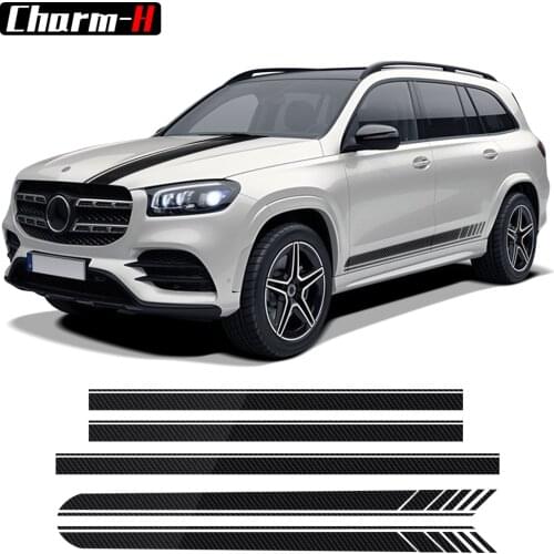 Edition 1 AMG Style Car Door Side Skirt Sticker Bonnet Stripe Decal For Mercedes Benz GLS Class X167 X166