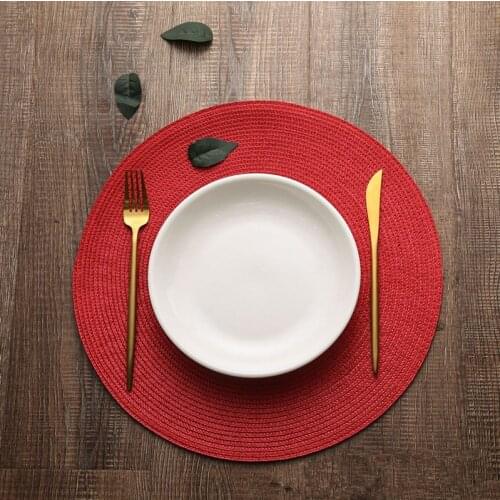 15CM and 38CM PP coasters and table MATS packed in a set for kitchen waterproof countertops