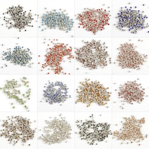AAA Grade 240pcs 4mm Loose Crystal Glass Sew-On Rhinestones Silver Base Claw DIY Clothing Accessories
