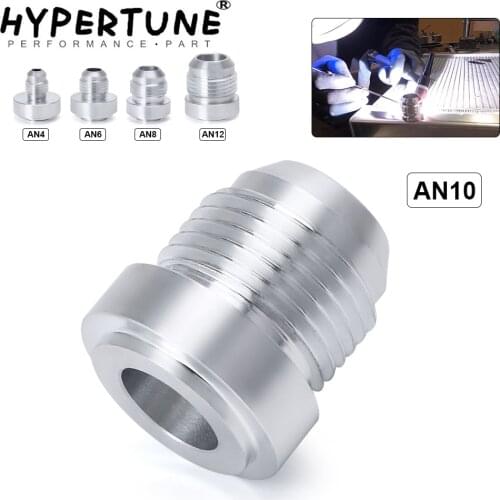 4PCS/SET Top Quality Aluminum AN4 AN6 AN8 AN10 AN12 Straight Male Weld Fitting Adapter Weld Bung Nitrous Hose Fitting