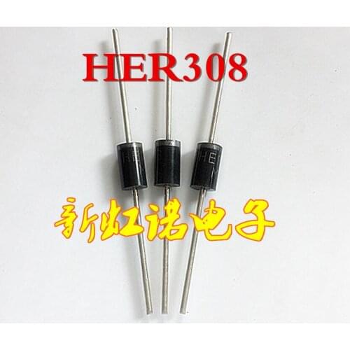 5Pcs/Lot New Original High Frequency High Efficiency Diode HER308 Fast Recovery Diode Integrated circuit Triode In Stock