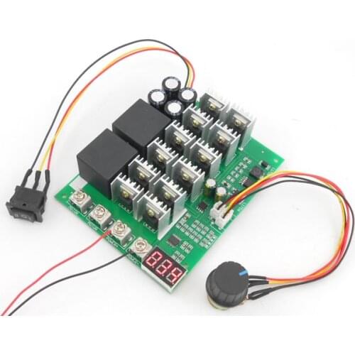 5PCS/LOT PWM DC 12v / 24v / 36v / 48v 60A 3000W motor speed controller with reverse switch ( PWM HHO RC Controller)(6.5)