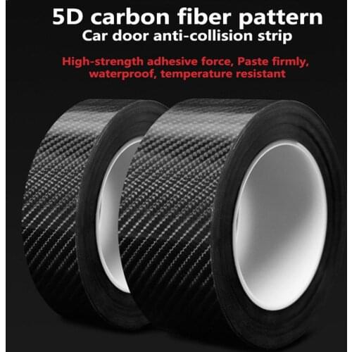3M Car 5D Carbon Fiber Sticker DIY Paste Protector Strip Auto Door Sill Side Mirror Trunk Anti-Scratch Tape Detail Protect Film