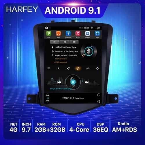 Harfey 9.7'' Car GPS Radio RAM 2GB Android 9.1 Car Multimedia Head Unit Player for chevy Chevrolet Classic Cruze 2008 2009 -2013