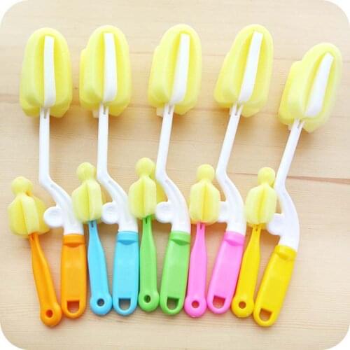 Children Water Bottle Accessories Straw Plastic BPA Free Lovely Cartoon Eco-friendly With Portable Student Bottle Brush