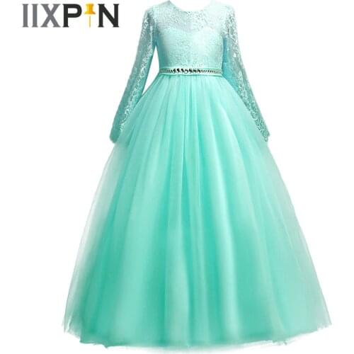 Teens Girls Cosplay Fairy Princess Dress Up Child New Year Party Christmas Dresses Elegant Girl Floral Lace Dress For Eucharist