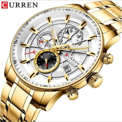 EHOUR/易昊尔 Mens Gold Watch