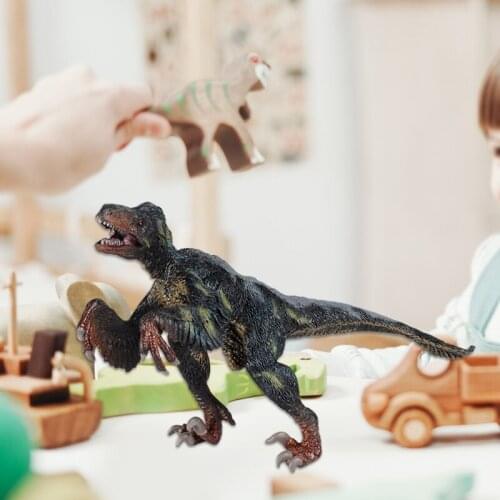 7inch Action Figures Animal Dinosaur Model Realistic Jurassic Ornithomimus Figurine Interactive Desk Toy Cake Toppers
