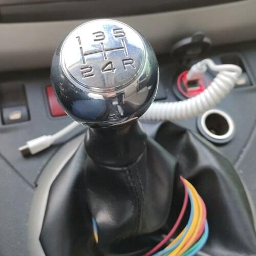 For Peugeot 106 107 205 206 306 406 307 Citroen 5 6 Speed Shifter Car Leather Boot Gear Shift Knob Head Lever Cover Accessories