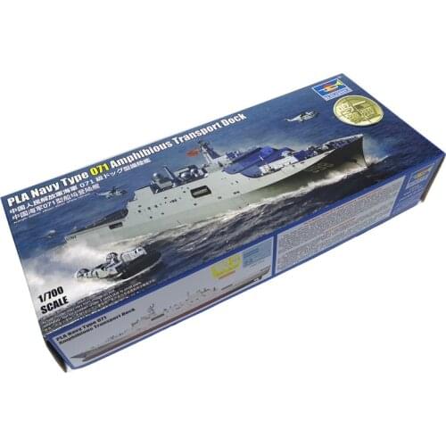 1/700 Chinese Navy 071 Dock Landing Ship Military Assembly Model