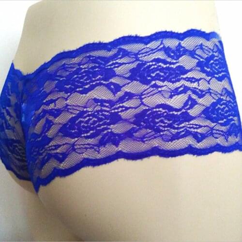 Mens Underwear Hot Sexy Mens Lace Underwear Sissy Grid Thong Seamless Enhance Pouch Briefs Pants