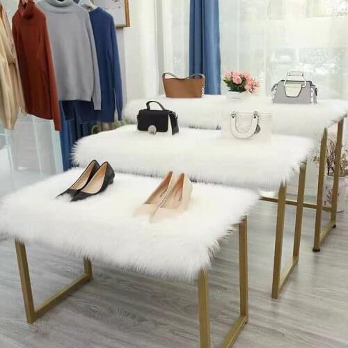 Soft Plush Artificial Sheepskin Rug Chair Cover Bedroom Mats Decorative Wool Warm Hairy Carpet Seat Covers Washable