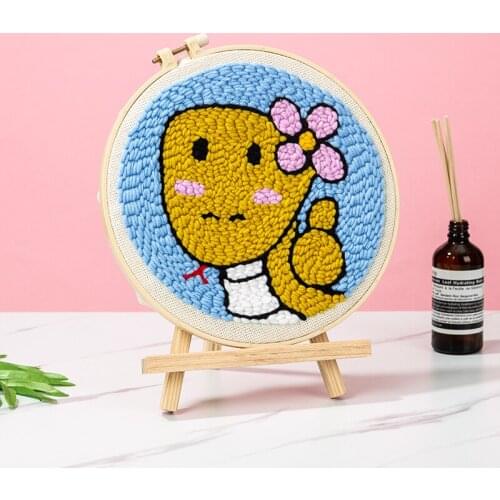 Punch Needle cartoon Pen Magic Embroidery cross stitch kits embroidery needlework sets fabric DIY Crafts Sewing Accessories