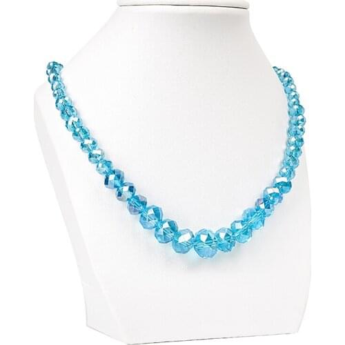 Pick size 6-14mm Star series blue circle Glass beads making for necklace suitable for noble women