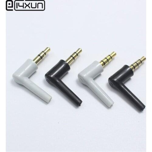 2pcs 3.5 mm Plug Audio Jack 3 4 Pole Gold Plated Earphone Adapter for DIY Stereo Headset Earphone or Used for Repair Earphone