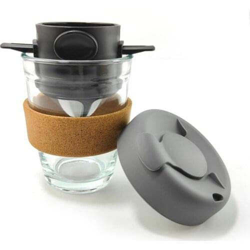 Foldable Portable Coffee Filter Coffee Maker Stainless Steel Drip Coffee Tea Holder Reusable Pour Over Coffee Dripper