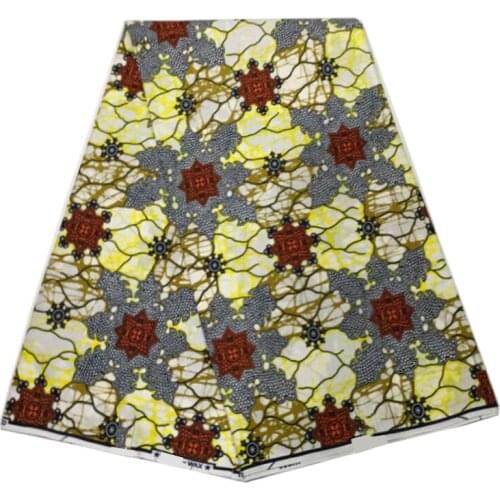 African Print Fabric By The Yard 100%Cotton Veritable High Quality Ankara Sewing Material Fabrics For Dress Real Breathable SP99