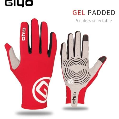 GIYO Full Fingers Cycling Gloves Touch Screen Sports Bike Gloves With Gel Padded Women Men Bicycle Gloves For Bike Accessories