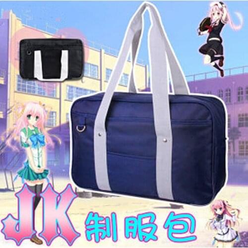 Japanese JK College Student Bags School black blueCommuter Bag Briefcase Love Live Anime Cospaly Costume Accessories Message Bag