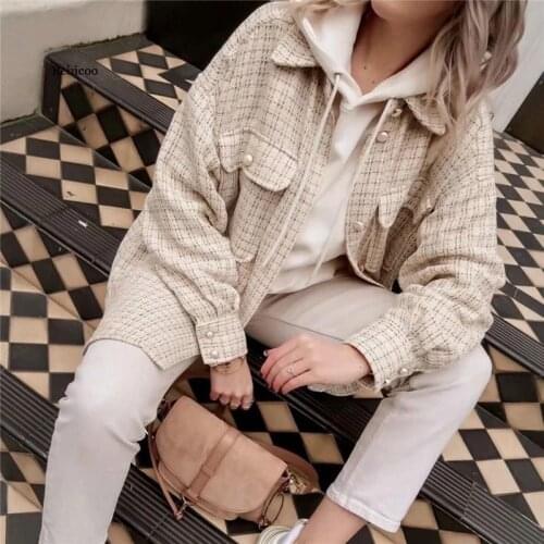 Women Winter Fashion Woolen Gray Coats Female Stylish Single Breasetd Thick Outwear Ladies Pockes Long Jackets Ovesize