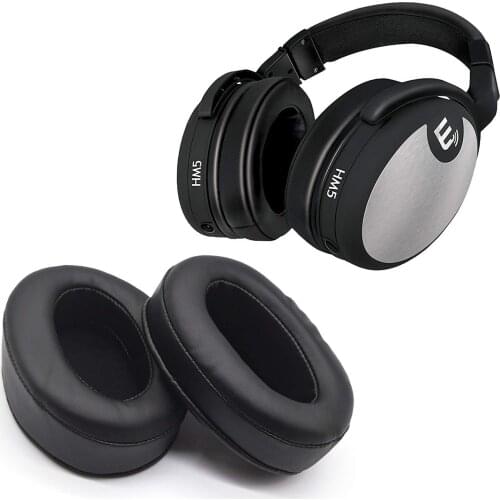 10 Pairs For Brainwavz HM5 MDR V6 SRH 440 ATH-M50 DJ200 AKG 701 Earphone Cover Oval Ear Cover Leather Sponge Cover 110 * 90mm