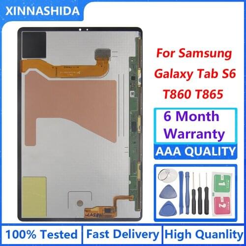 100% LCD for Samsung Galaxy Tab S6 10.5" T860 T865 2019 LCD display touch screen T860 LCD Replacement