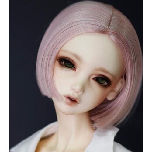 2021 New Style 1/3 1/4 1/6 1/8 High Temperature Short Fashion Wire BJD Hair Fiber Wig