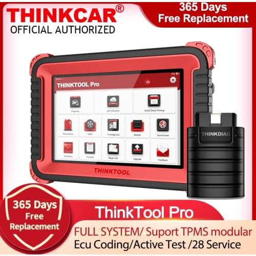 2021 THINKCAR THINKTOOL Pro Professiona With 28 Reset Function Full system Scanner ECU Coding/Active test Auto Code Reader