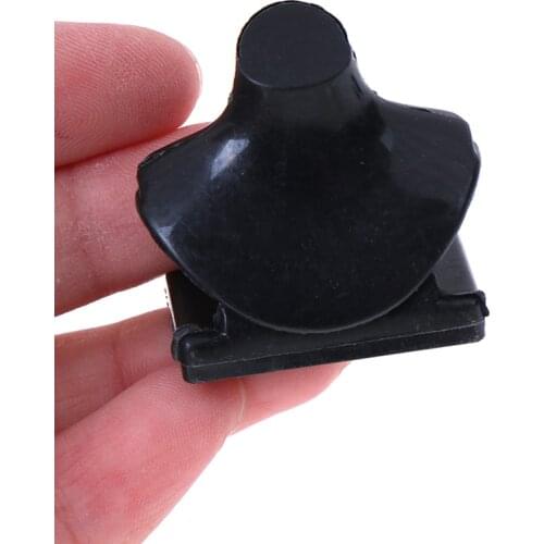 5Pcs Dollhouse Miniature Black Necklace Bracket Jewelry Display Holder Support Model Stand