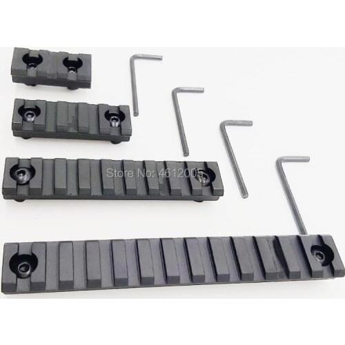 5 slot mlok picatinny rail for mlok handguard with steel mlok nuts screw