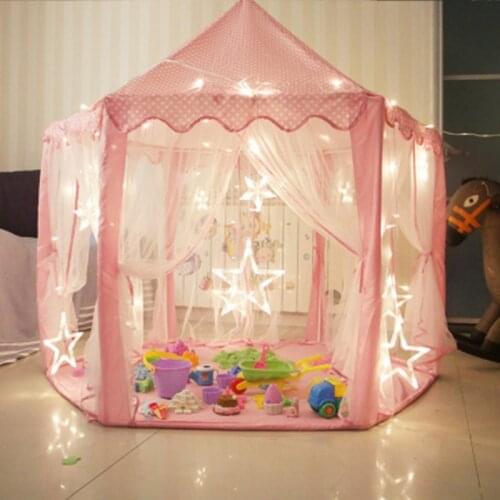Childrens Hexagonal Tent Tulle Anti-mosquito Indoor Princess Playhouse