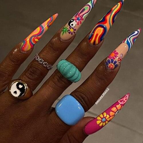 Goth Tai Chi Yin Yang Gossip Rings for Women Metal Punk Hip Hop Cool Vintage Rings Charms 90s Aesthetic Gifts 2021 New