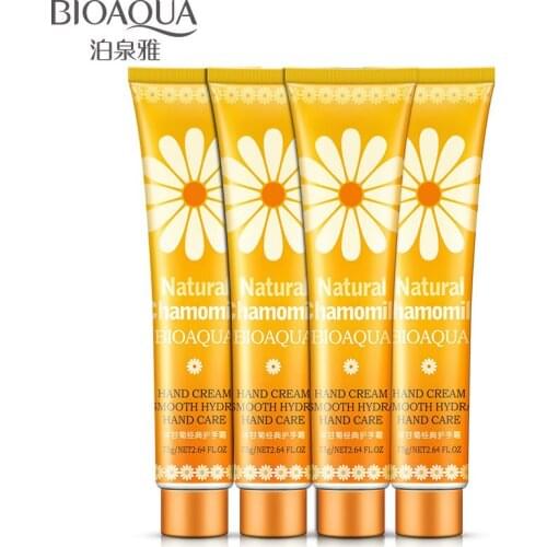 BIOAQUA Chamomile Classic Hand Creams Skin Care Moisturizing Nourish Anti-chafing Hand Care Lotions Handcreme Skin 75g
