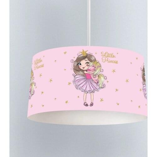 My Friend Pony Pink Printing Patterned Kids Baby Room Bedroom Light Pendant Lamp Chandelier