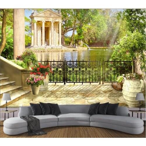 Papel de parede Garden landscape background wall 3d wallpaper mural,living room bedroom wall papers home decor