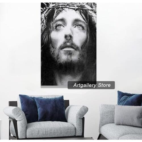 Jesus Christ Poster Thinking of Jesus Christ Canvas Art Poster and Wall Art Picture Print Modern Family Bedroom Decor Posters