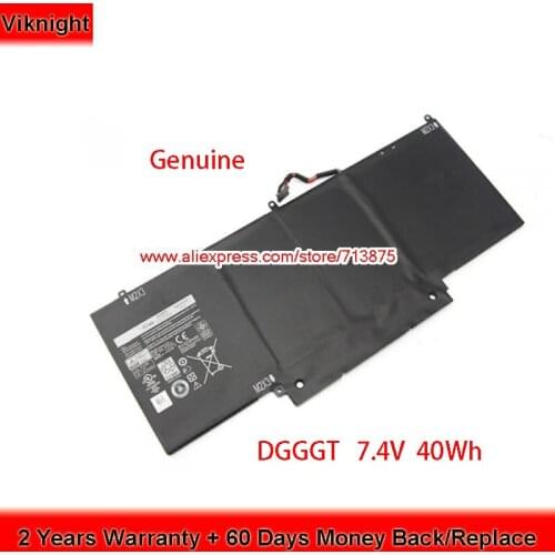 Genuine DGGGT GF5CV Laptop Battery for Dell XPS 11 9P33 FVVQP12 P16T 1308T 7.4V 40Wh