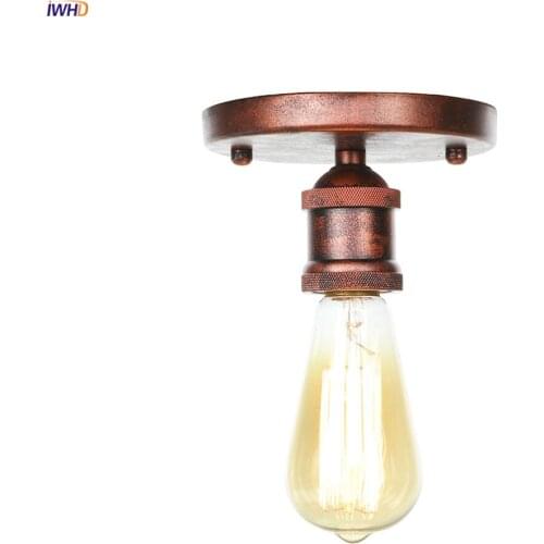 IWHD Plafon Metal Edison Retro Ceiling Light Fixtures Kitchen Porch Loft Industrial Decor Ceiling Lamp Plafonnier LED Luminaire