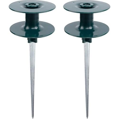 Garden Hose Guide Spike, Sturdy Metal Stakes, Keeps Garden Hose Out Of Flower Beds, For Plant Protection