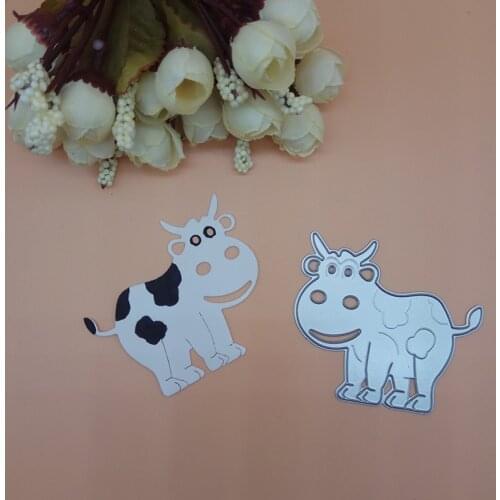 Cartoon Milk cow Cutting Dies punch cutter Scrapbooking Dies Metal Embossing Stamps and die for Card Making DIY