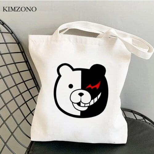 Danganronpa shopping bag shopper grocery bolsas de tela handbag shopping bag string reciclaje foldable shoping sac tissu