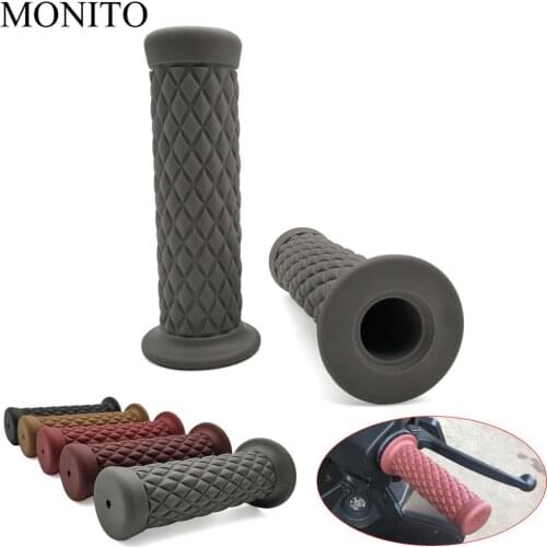 Universal 7/8" 22MM Vintage rubber Motorcycle handle grips moto handlebar For BMW R1200GS R1200 GS/RT/SE/S/ST Adventure S1000RR