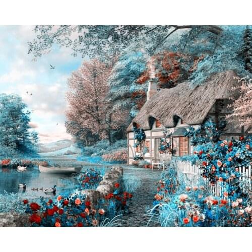 Snowing style Embroidery Counted Cross Stitch Kits Needlework - Crafts 14 ct DMC Color DIY Arts Handmade Decor A2540