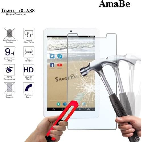 Anti-Scratch Tempered Glass for Mediacom SmartPad Go 7" Tablet/Go Silver 7.0"/i7/WinPad W801 8.0" Tablet Screen Protector Flim