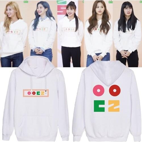 Kpop TWICE Sweatshirts Women Pink Womens Gown With A Hood Hoodies Ladies Long Sleeve Casual Hooded Pullover Clothes Sweatshirt