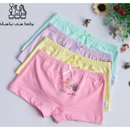12pcs/pack Baby Girls Underwear Soft Cotton Panties For Kids 2019 New Cute Cartoon Printing Briefs Children Short Underpants