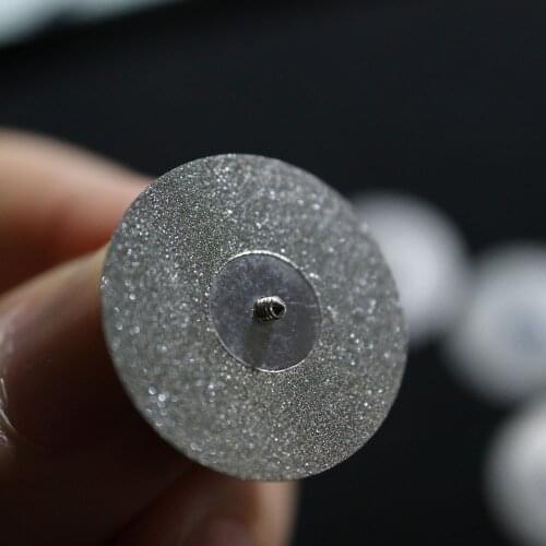 40pcs Dental lab materials Emery Diamond Coated Double Side Cutting Discs 22*0.25mm