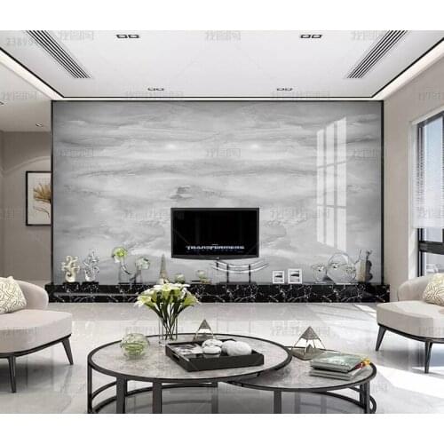 3D new HD atmosphere grey marble wallpaper living room sofa and TV creative background wall decorative mural papel DE parede